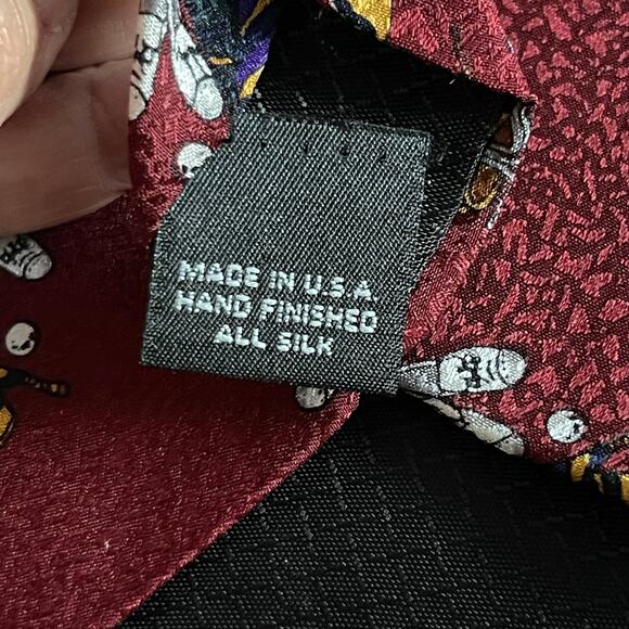 Golf Ties Sky Bend Country Club Polyester Tie Golf Magazine Silk Tie Made in USA - Picture 8 of 9